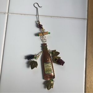 NWT Wine bottle ornament, holiday decor fair trade